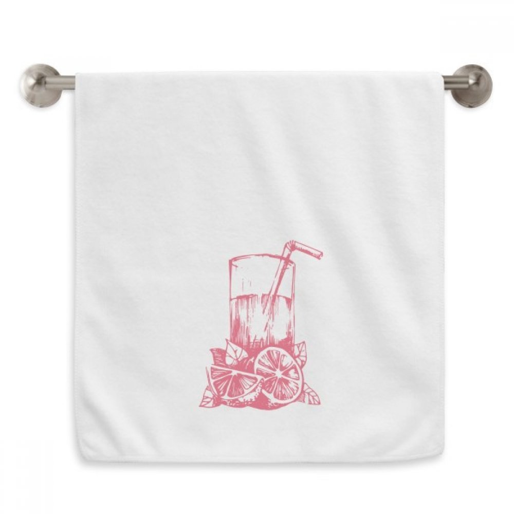 Serviette Jus de Citron Aquarelle blanche essuie-mains moelleux de 13x29 pouces