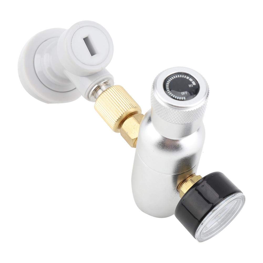 Régulateur de Bière 16g Homebrew Co2 Kit Chargeur Distributeur de Co2 pour Fûts de Bière à Usage Intensif (0-60PSI)