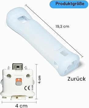 2 Pack Motion Plus Adapter with Silicon Case Sensor for Wii Remote Controller
