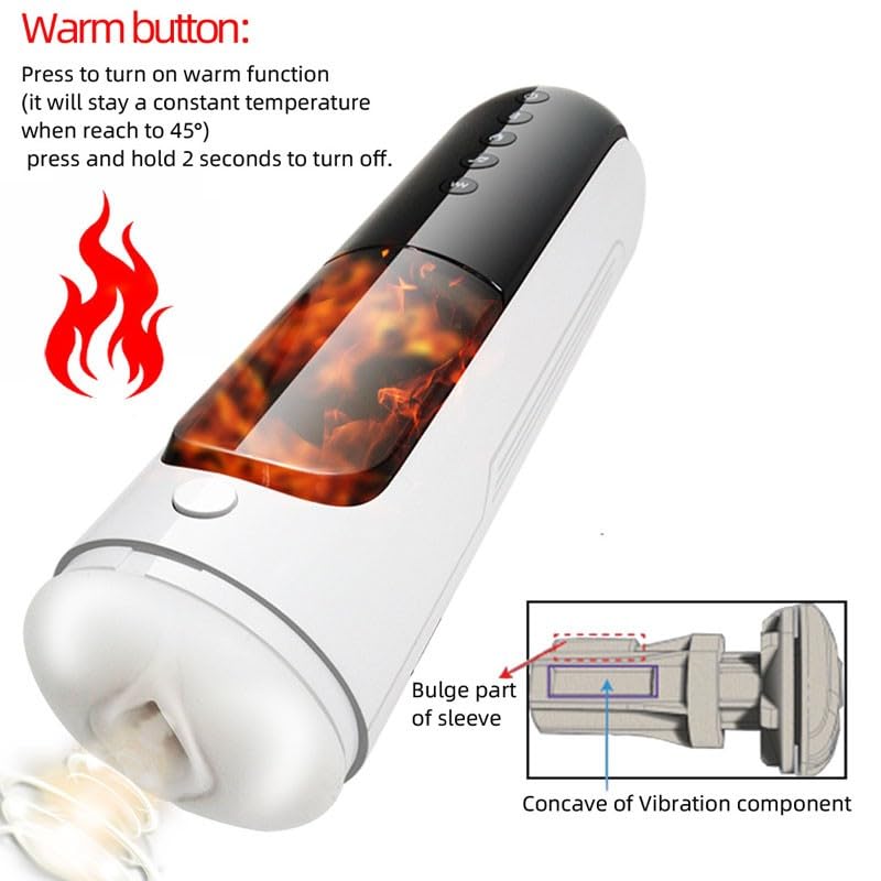 JITEM Amazing Product, Men's Smart Fitness Equipment Multi-Mode Multi-Frequency Automatic Heating Smart Pronunciation with Base, size