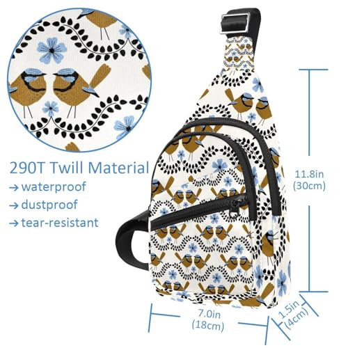 Sac à bandoulière femme Blue Wren pour garder les mains libres en randonnée et ville