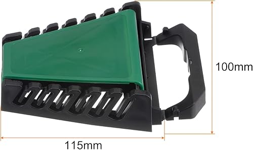 Miniatura 2 de HARFINGTON Organizador de llaves de 2 piezas, 6 ranuras de 4.5 x 4 pulgadas, soporte de herramientas de plástico ABS con asa para llevar