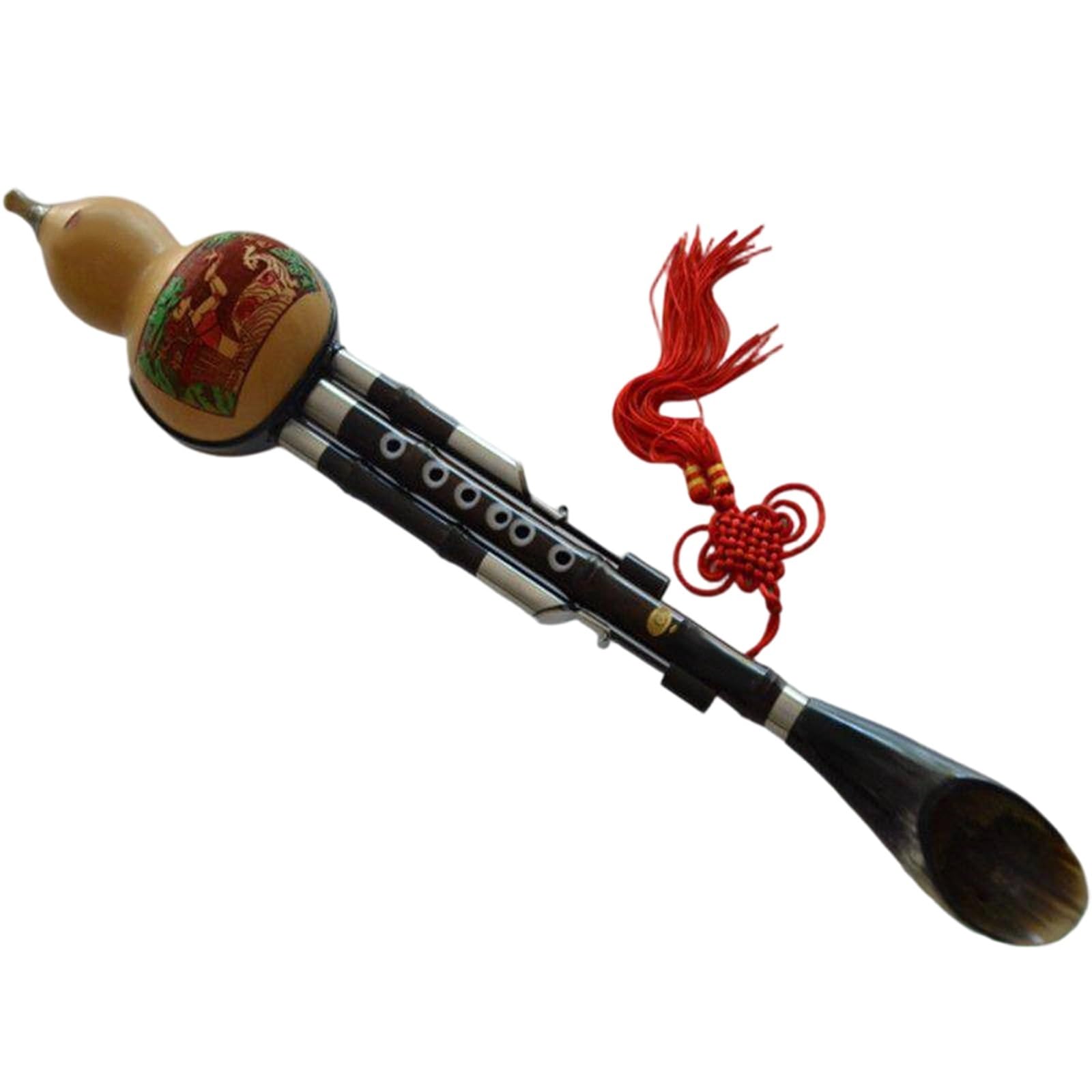 Hulusi Flûte De Gourde En Ébène C Majeur B Plat Instrument De Performance Sur Scène Professionnel(C major)