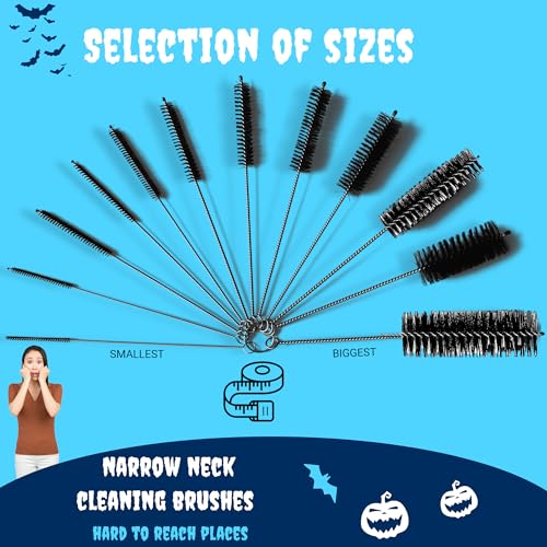 Pfeifenreiniger | Reinigungsbürsten für kleine Räume | Mehrgrößen-Strohhalm, Fenster, Airbrush Air Up Flaschenreiniger (kleine Bürsten 10 Stk)