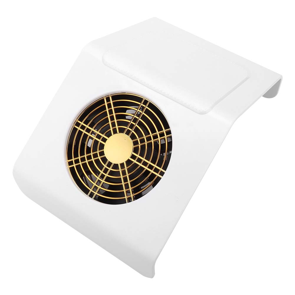 Colector de Polvo de Uñas de 40 W, Máquina de Succión para Decoración de Uñas, Aspiradora, Herramienta de Manicura con Filtro, Herramientas Profesionales de Aspiradora para Salón(fuente blanca)