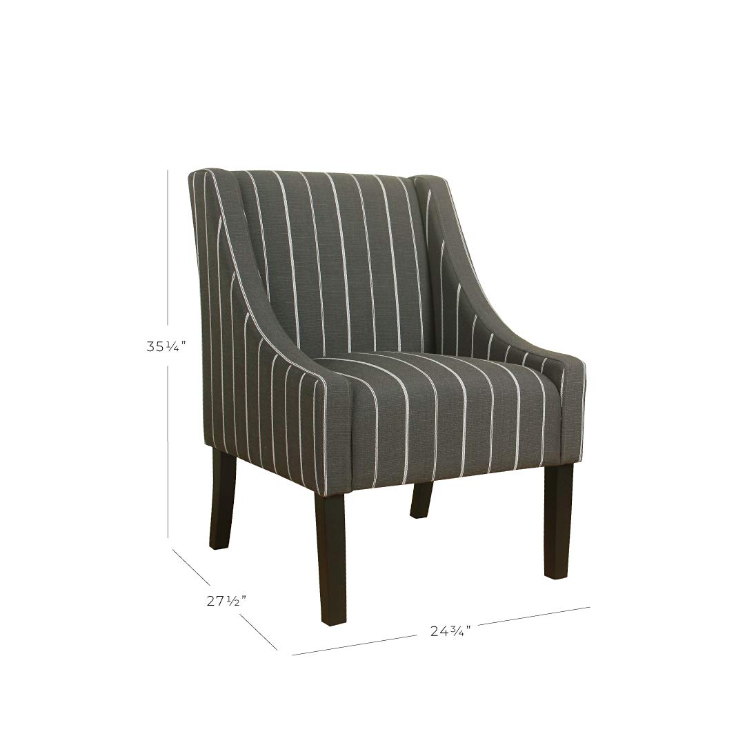 Home & Kitchen Living Room Furniture Chairs Gray Leaf HomePop Miller