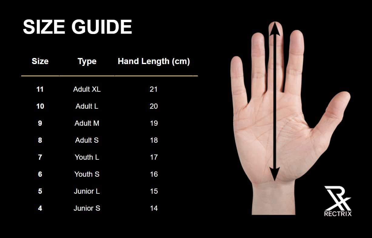 Rectrix 1.0 Goalkeeper Gloves – Durable All-Weather Negative Cut Soccer Gloves with Free Zip Case – Youth & Adult Sizes – Goalie Gloves for Men, Women & Kids