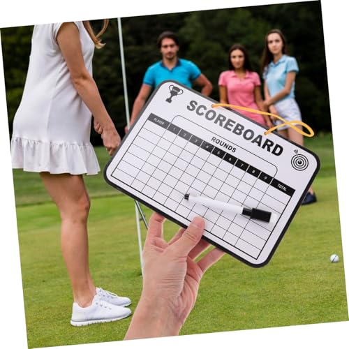 Tablero de puntuación para golf SUPVOX blanco doble cara miniatura 5
