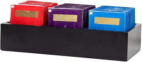 Miniatura 117 de Restaurantware - Organizador de condimentos de café de 9.5 x 4.25 x 2 pulgadas, 1 organizador rectangular de crema - 3 compartimentos, resistente a