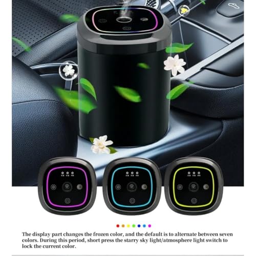 Image of STARQ Smart Car Aroma Diffuser Rechargeable Air Freshener Mist Dispenser with Auto On /Off, 3 Speed Modes & Stylish Interior Decor (S2)