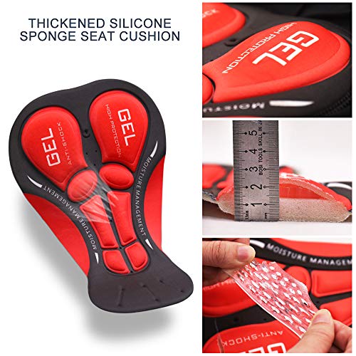 Calção, Andoer Calções de ciclismo masculino Calções de bicicleta com almofada de almofada Calções c