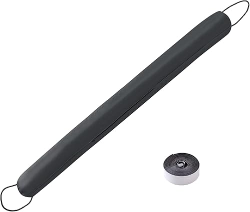 Miniatura 1 de Sunolga Tapón impermeable para debajo de la puerta de 42 pulgadas, 2.6 libras, relleno de cuentas de vidrio y algodón, extraíble, lavable a máquina,