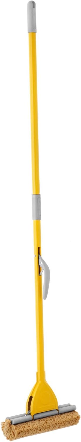 Floor Cleaning Metal Roller Mop 25 Cm, Yellow/Grey, 10501, 25 X 133 X 9