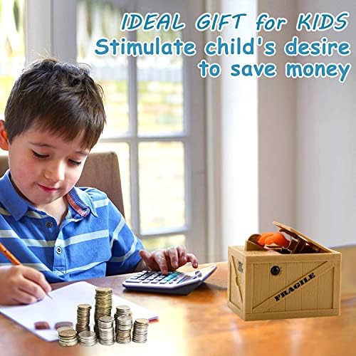 Pinkgarden Bank Ghost Hand Stealing Coin Can for Kids, Electronic Money Bank Saving Box ATM Smart Voice Piggy Box, Surprise Frank Toy for 4 5 6 7 8 9 10 Year Old Boys Girls