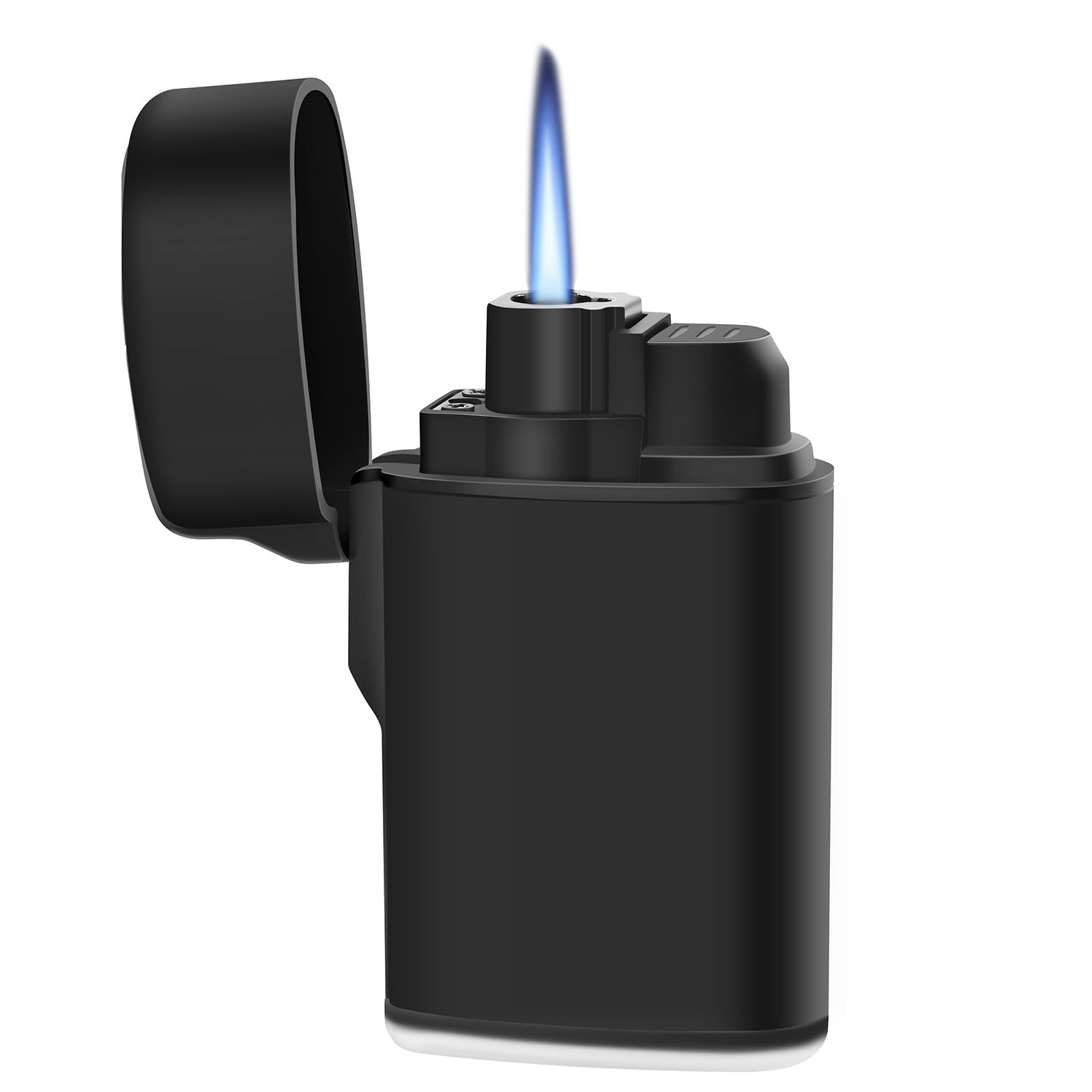 Navpeak Mini Torch Lighter Windproof Jet Flame Butane Refillable Pocket Lighter for Candles Outdoor Camping Fireplaces Gas Stove