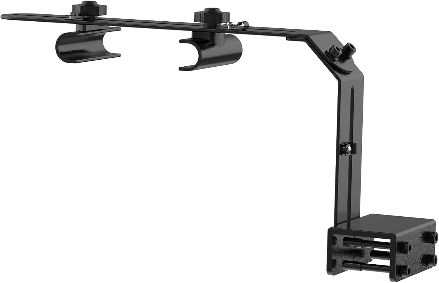 hygger Aquarium Light Riser Fits 957 978 999 918, Universal Fish Tank Light Holder Adjustable Led Aquarium Light Mounting Bracket, Sturdy Aluminum Ultra Wide Base1.7''