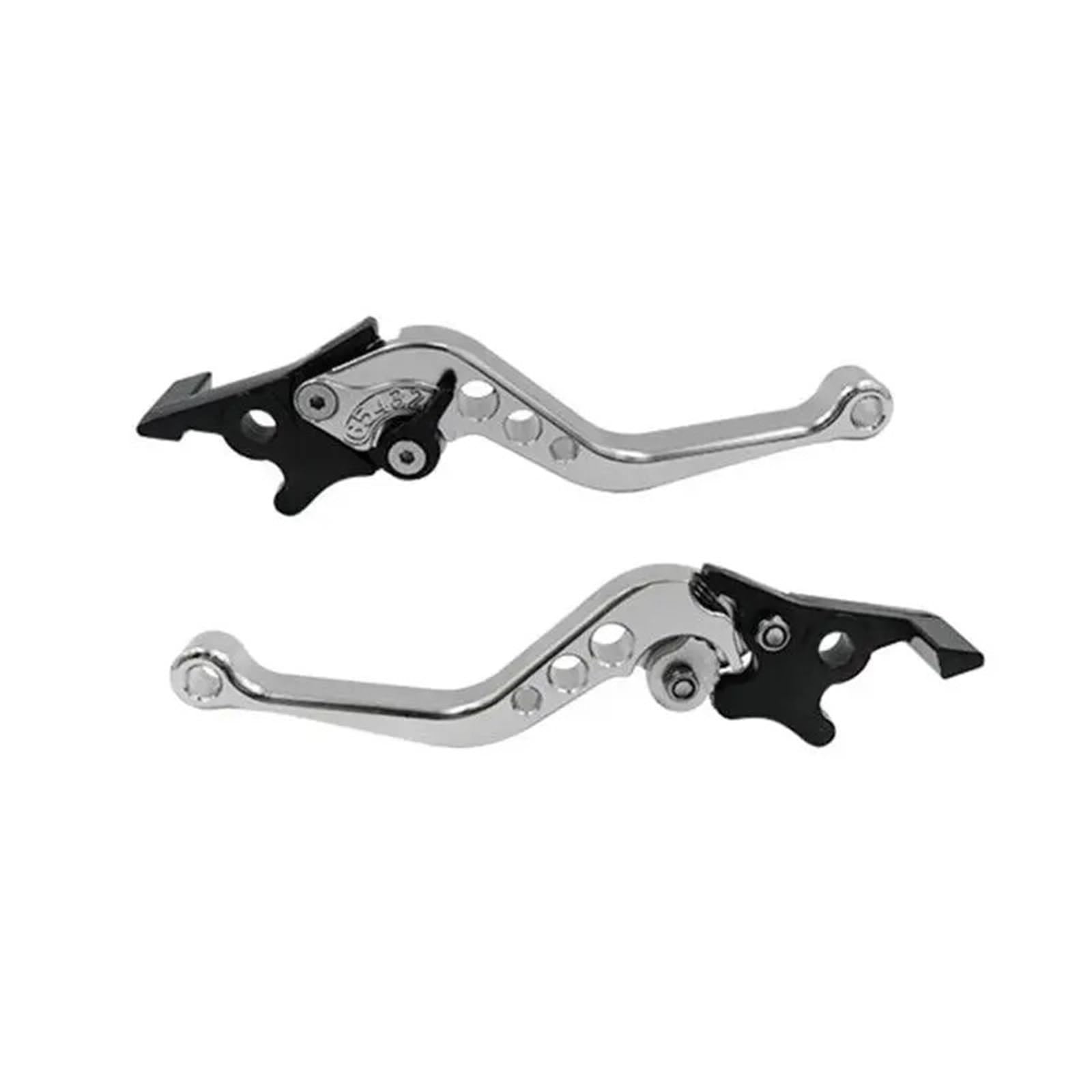 TONFVXB Brake Grips Motorbike Brake Levers Disc Brake Lever Left Drum Clutch Adjustable 6X CNC Universal Hand Fit for Motorbike Scooters Bike GY6 125(Sliver)