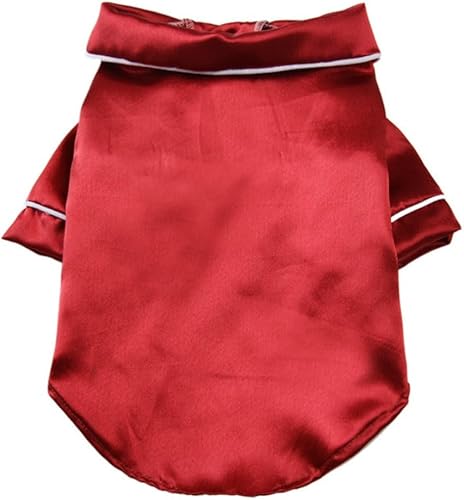 Pijamas para perros, ropa para cachorros, camisas suaves para perros pequeños, pijamas de Navidad para perros, camisa de seda para cachorros, ropa