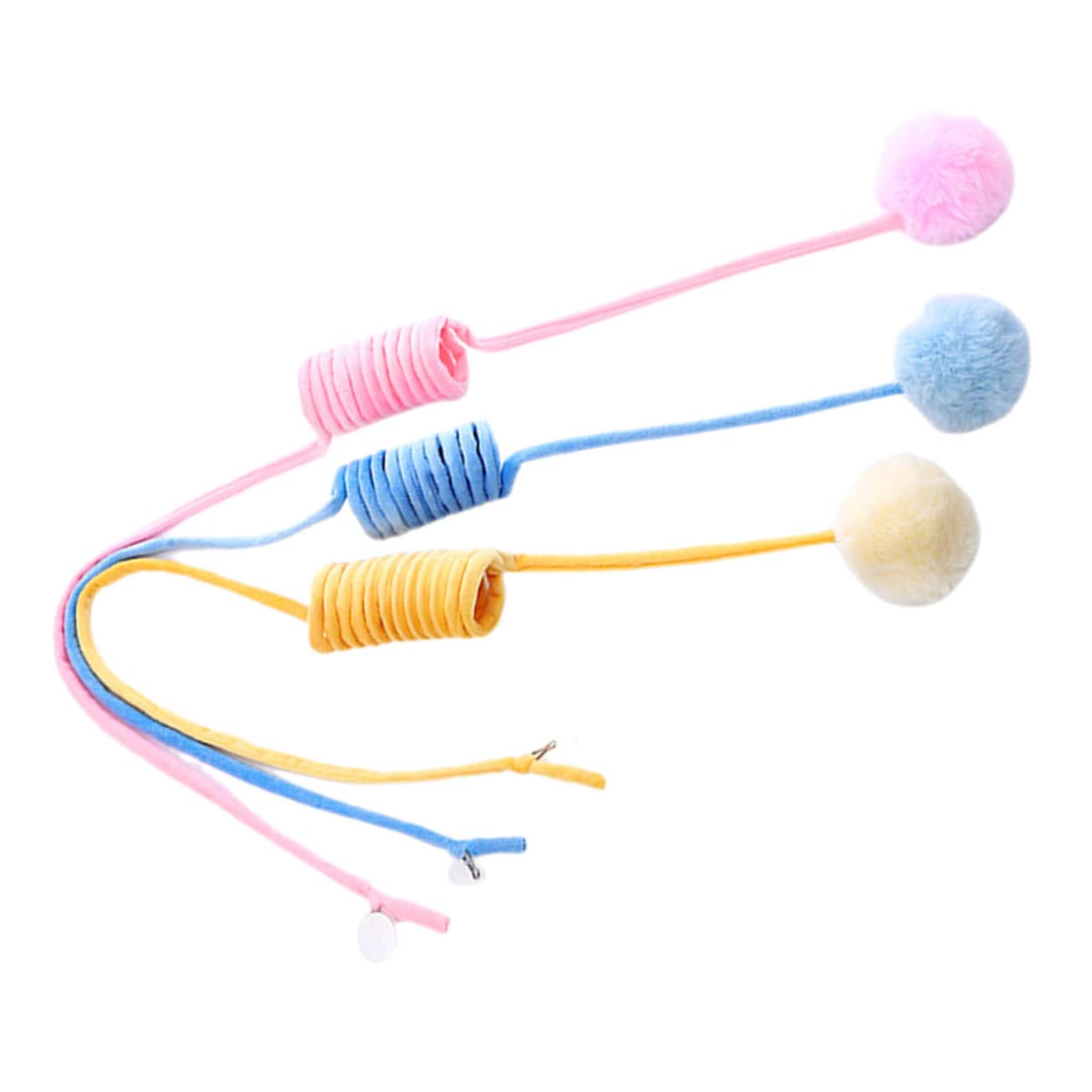 Kisangel 12pièces Chat Jouet Peluche avec Ventouse Boules De Teasing pour Chats Intérieurs Jouets Interactifs Amusants