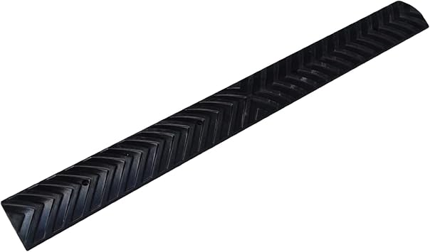 39.4" Modular Speed Bump,Miniature Rubber Speed Bump,Speed Bumps,Rubber Threshold Ramp Pad School Entrance for Garage Entrance and Bicycle LaneBlack,39.37"x3.93"x0.78"