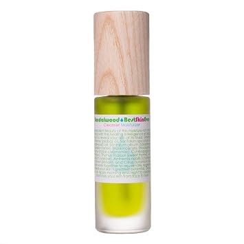 LIVING LIBATIONS - Best Skin Ever Sandalwood; 1 fl oz | 30 ml | All-in-One Facial Cleanser, Exfoliator + Moisturizer |Organic, Natural, Wildcrafted, Vegan Clean Beauty