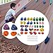 Lljsszr 36 Pieces Rock Climbing Wall Holds Rock Wall Climbing Kit Multi Size Support for Gym