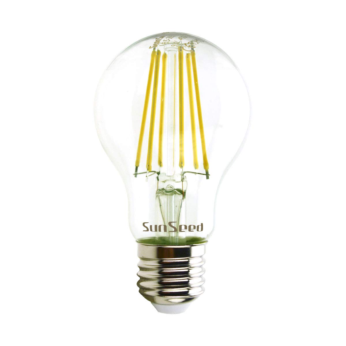SUNSEED 10x Bombilla Estándar Filamento LED E27 9W = 83W Blanco Neutro 4000K