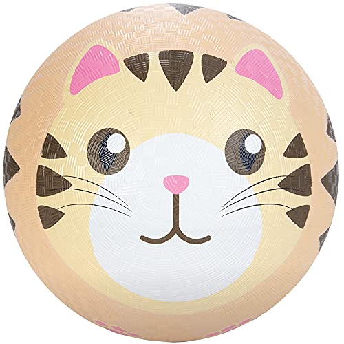 Animal Rubber Playground Balls 8.5" With Pump (3 Pack) -Owl, Cat, Penguin -Durable Rubber Pack For Dodgeball, Kickball, Kids Camp, Gagaball Official Play &Schools-Fun Indoor Outdoor Recess Toys Gift #TOP7