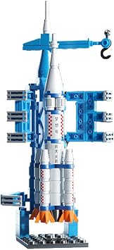 Vilbocr Space Rocket Building Blocks Set - 130-Piece  STEM Toys for Kids Ages 6-12, Creative DIY Astronaut Adventure Kit, Cool Birthday Gifts for Boys & Girls