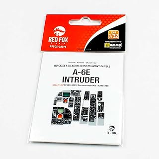 Red Fox Studio RFSQS-32074 1/32 A-6E Intruder 3D Acrylic Instrument Cockpit Panel (for Trumpeter)