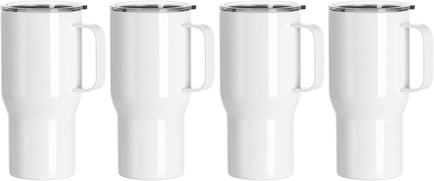 PYD Life Sublimation Tumblers Blanks 22 OZ White Coffee