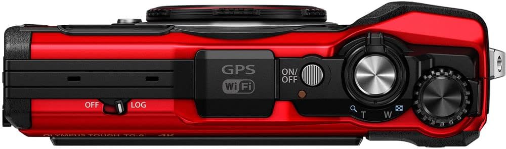 olympus tough tg 6 waterproof camera red renewed