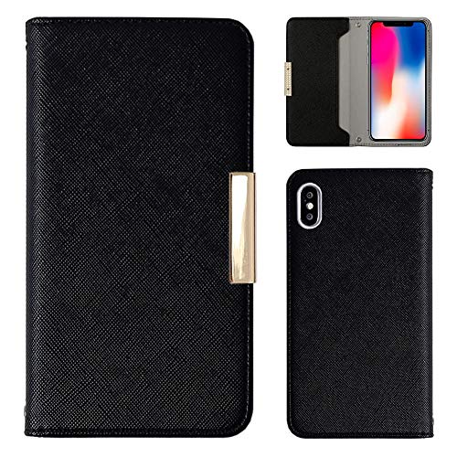 COVERARY �݊��i/���� AQUOS sense10 SH-53F / SH-M33 �P�[�X �蒠�^ �X�}�z�P�[�X 1���� �u���b�N �S�@��Ή� �_�[�N�J���[ �V���v�� ������� 100063003