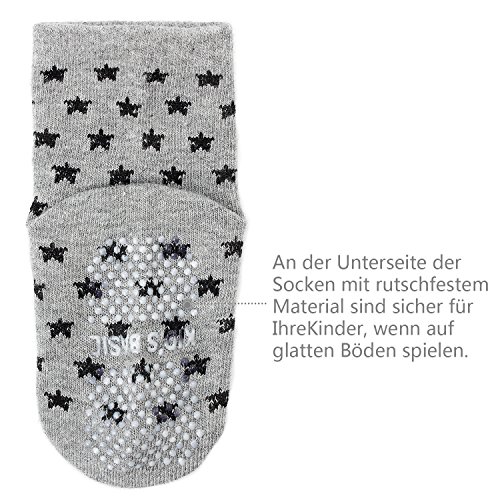 FUTURE FOUNDER Set van 6 antislipsokken voor kinderen van 0-24 maanden, voor baby's en meisjes van 0-24 maanden - Image 7