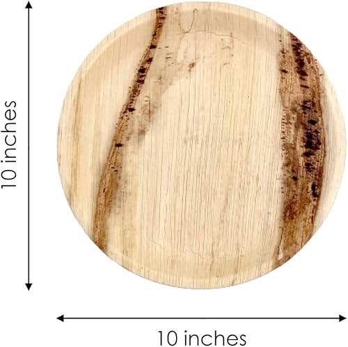 Miniatura 2 de NEATtable - Platos de hoja de palma desechables y compostables, respetuosos con el medio ambiente y 100% naturales, ideales para eventos al aire