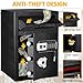2.8 CUB Depository Drop Safe Fireproof, Front Drop Slot Lock Box with Digital Combination and Anti-Fishing, Silent Deposit Safe Box, Security Money Safe for Cash Slips Expense Business Office Home