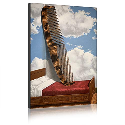 Peinture Magritte Rene affiche surréalisme pour salon chic avec cadre 30x45cm