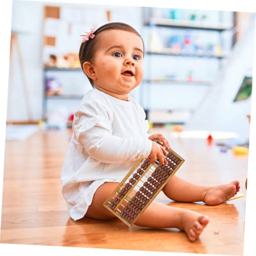 Toyvian 1Pc Brinquedos Ábaco Para Crianças Brinquedos Vintage Ferramentas Infantis 13 Colunas Ábaco