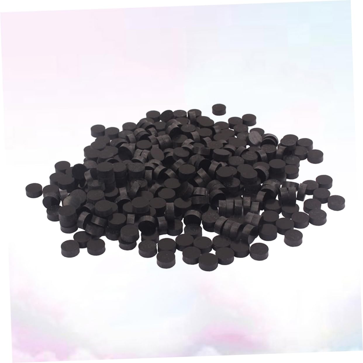 BESPORTBLE 300pcs Black Plastic Fingerboard Dots Inlay Material for Ukulele Mandolin Banjo Guitar Durable Professionally Crafted Shape for Fingerboard Marking