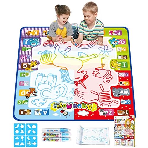 Jasonwell Aqua Water Doodle Mat 31x31 Inches Large
