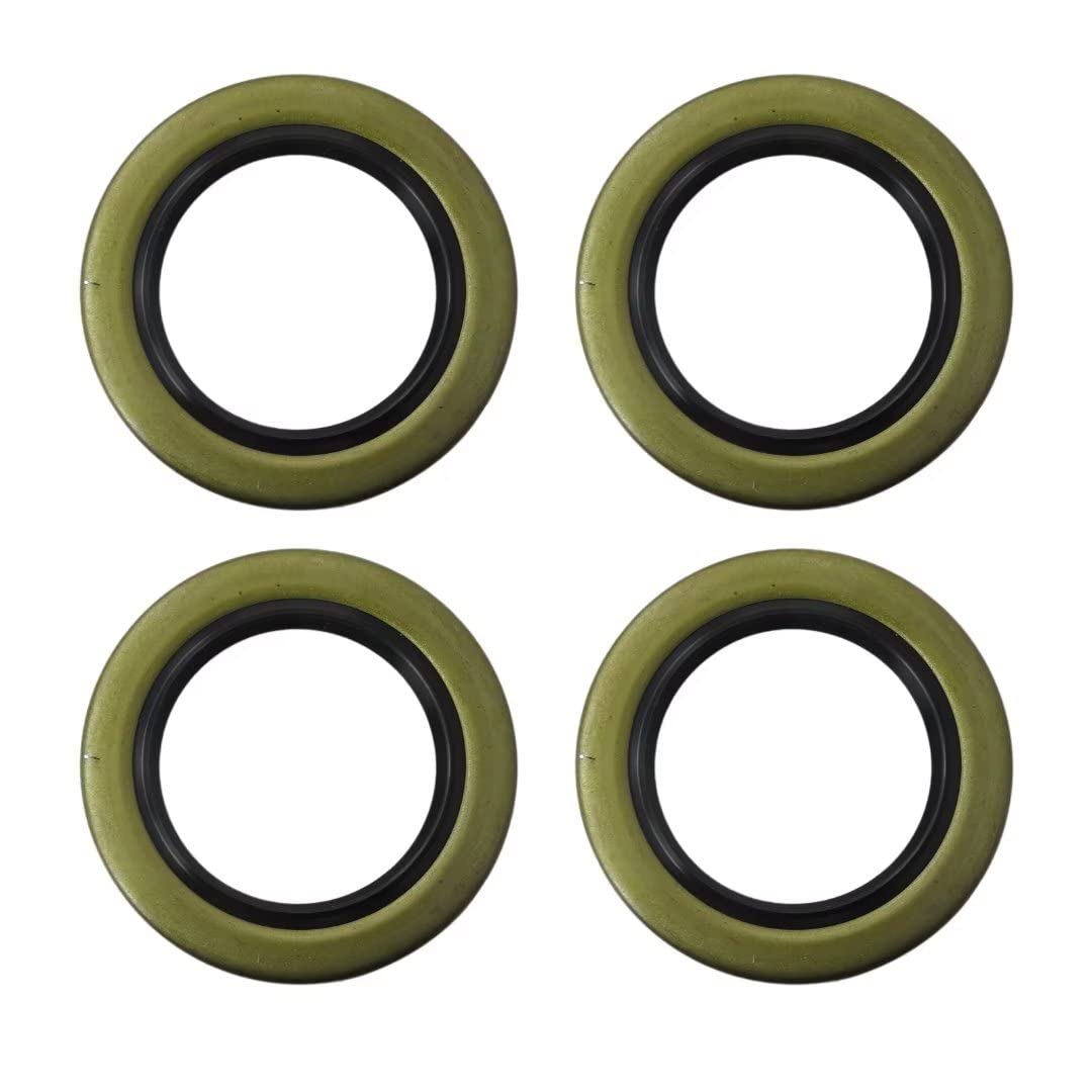 Pack of 4 Trailer Hub Wheel Grease Seal for Dexter Texcom Replaces 01003600 010-036-00 10-36 22333TB, ID 2.250" x OD 3.371" Double Lip Seals, 5200-7000lb Trailer Axles D42
