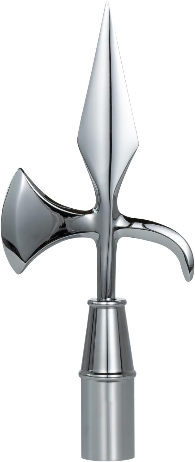 FRF FLAG Silver Eagle Head for Decorating Indoor Flagpoles, Made of Zinc Alloy that is Unbreakable, Eagle Flag Pole Topper, for 1-inch Diameter Flagpoles