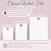 Personalized Notepad Set, Custom Stationery with Name or Text, Multiple Sizes, 21 Color Options, Optional Matching Notecards and Envelopes with Return Address Printing, Made in the USA by Small Business #2