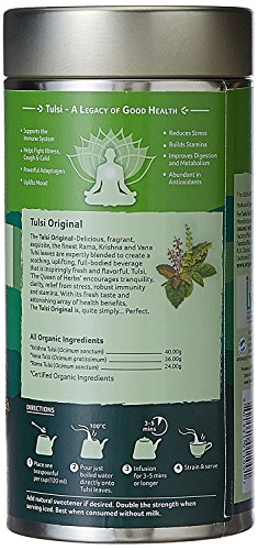 Image of ORGANIC INDIA Tulsi Original Tea 100 GM Tin (Pack of 2)