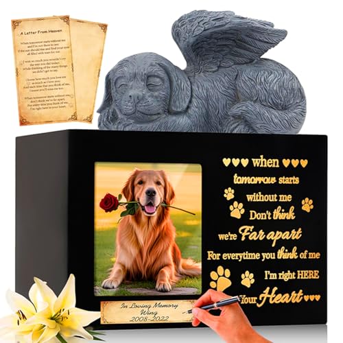 Handmade Pet Urns for Dog or Cat,Wooden Waterproof Memorial Pet