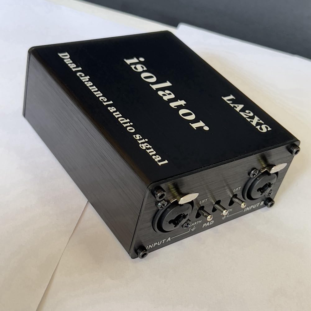 1 PCS LA2XS Audio Isolator Noise Reduction Filter Eliminates Current Noise Dual-Channel Audio Isolators
