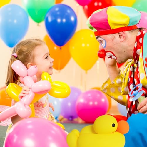 Image of 100Pcs Yellow 260 Balloons, Long Balloon for Tying Balloon Arch, Long Skinny Balloons for Twisting Ballons Animal balloons Birthday Party Wedding Festival Decorations