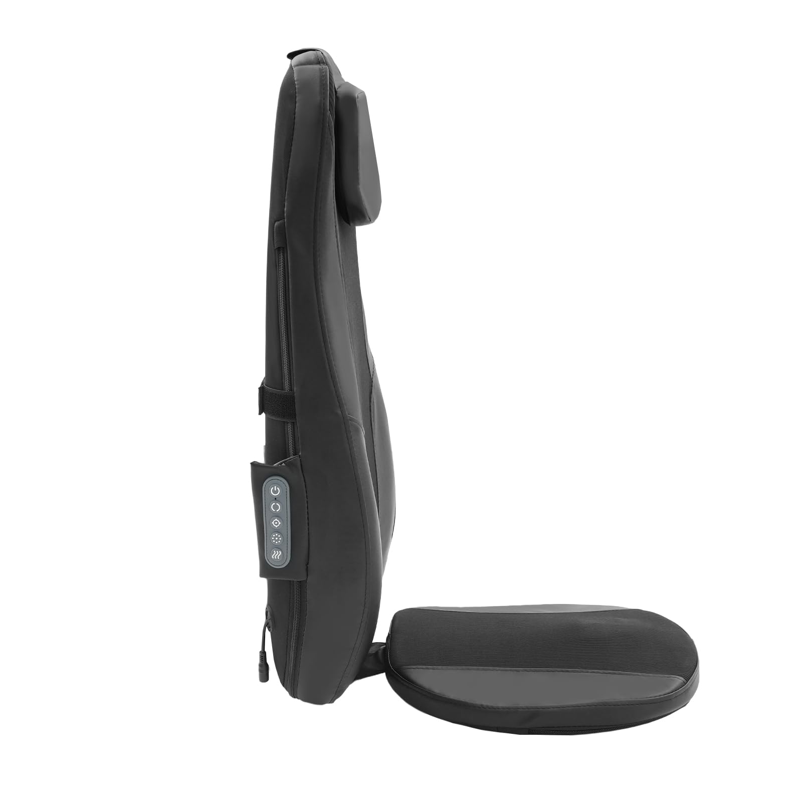 Cuscino per sedia massaggiante con funzione termica, massaggiatore per il collo con impasto e funzione di vibrazione, massaggiatore per tutto il corpo, massaggiatore per schiena e glutei, regalo per