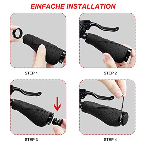 HNOOM Manopole Bici 22mm Impugnature per Manubrio