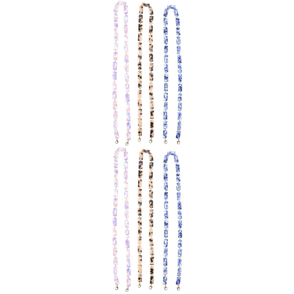 Ipetboom Cadena De Gafas Y Máscara De Acrílico Lanyards Multifuncionales Colores Azul Y Accesorio Creativo Para Gafas De Sol Y Máscaras Para
